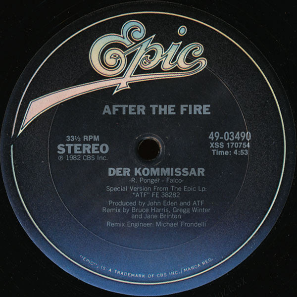 After The Fire : Der Kommissar (12")