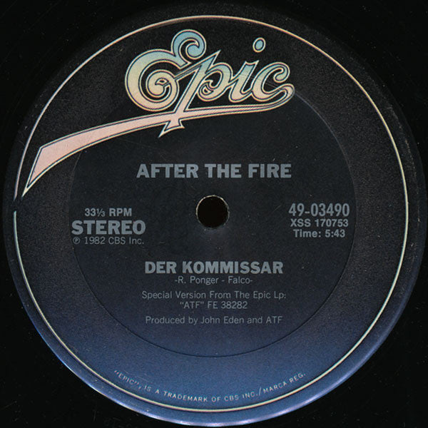 After The Fire : Der Kommissar (12")