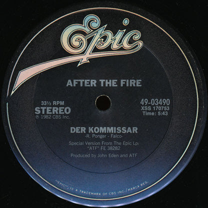 After The Fire : Der Kommissar (12")