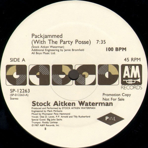 Stock, Aitken & Waterman : Packjammed (With The Party Posse) (12", Promo)