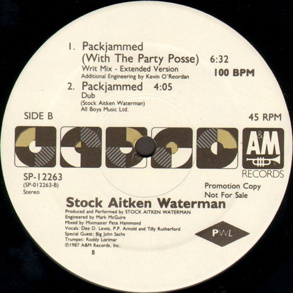 Stock, Aitken & Waterman : Packjammed (With The Party Posse) (12", Promo)