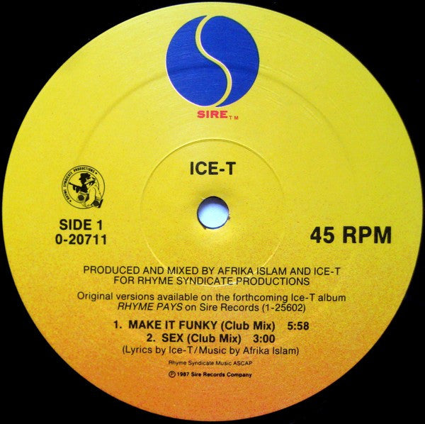 Ice-T : Make It Funky (12", Maxi)
