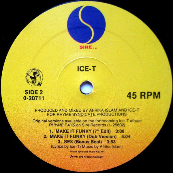 Ice-T : Make It Funky (12", Maxi)