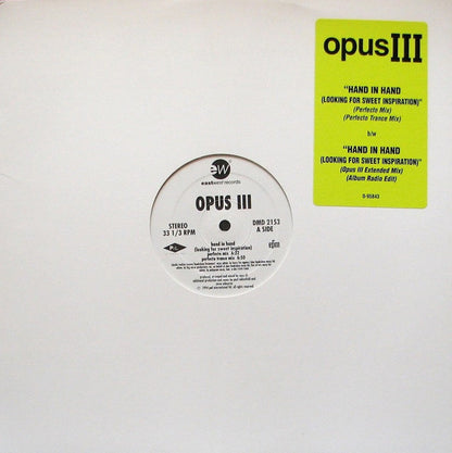 Opus III : Hand In Hand (Looking For Sweet Inspiration) (12", Promo)