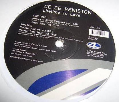 Ce Ce Peniston : Lifetime To Love (12", One)
