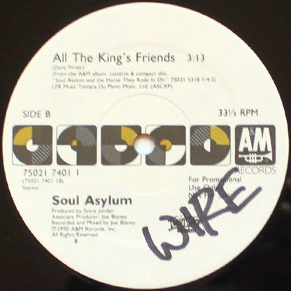 Soul Asylum (2) : Spinnin' / All The King's Friends (12", Promo)