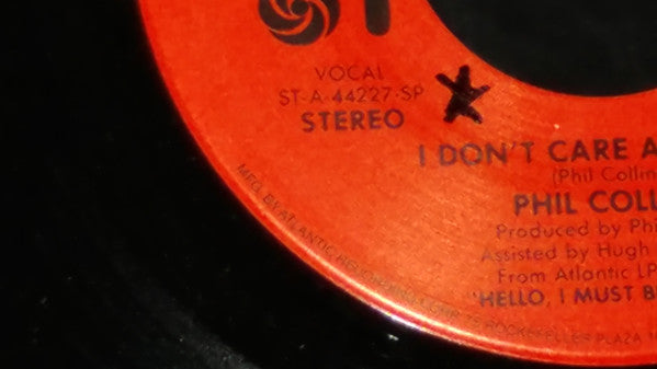 Phil Collins : I Don't Care Anymore (7", Single, Spe)