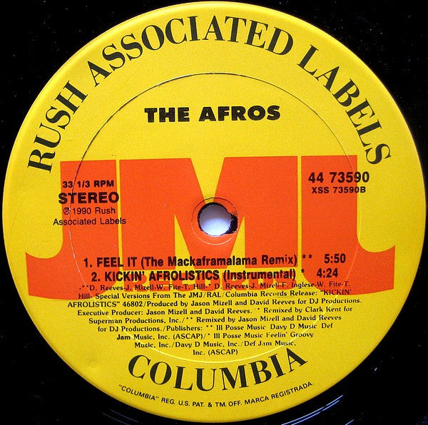 The Afros : Kickin' Afrolistics (12")