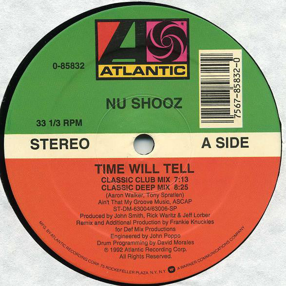 Nu Shooz : Time Will Tell (12")