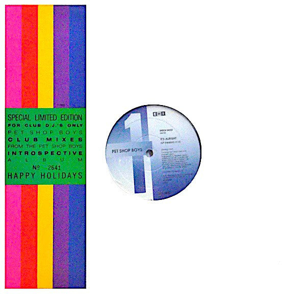 Pet Shop Boys : Club Mixes From The Pet Shop Boys Introspective Album (3x12", Ltd, Num, Promo, S/Edition)