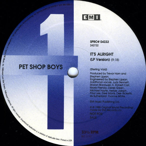 Pet Shop Boys : Club Mixes From The Pet Shop Boys Introspective Album (3x12", Ltd, Num, Promo, S/Edition)