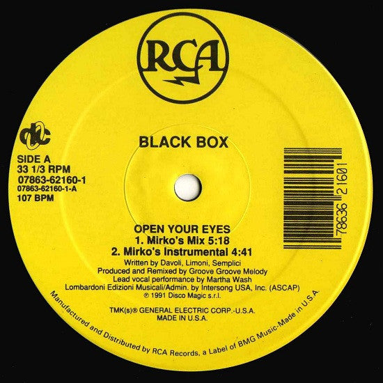 Black Box : Open Your Eyes (12")