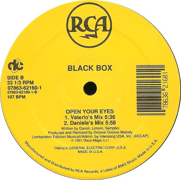 Black Box : Open Your Eyes (12")