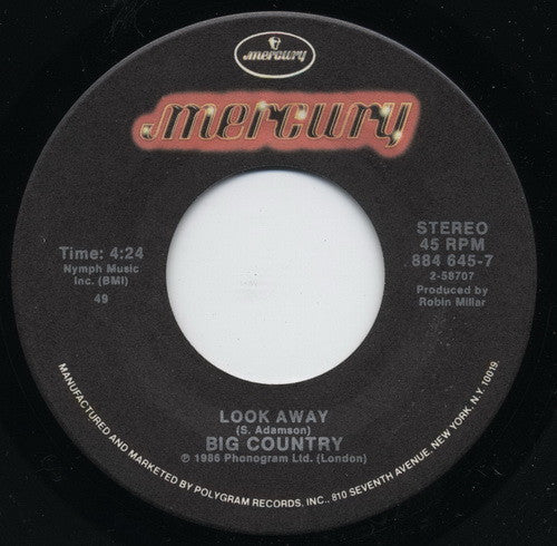 Big Country : Look Away (7")