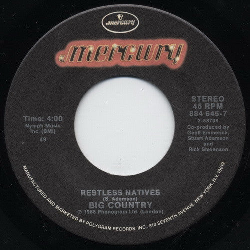 Big Country : Look Away (7")