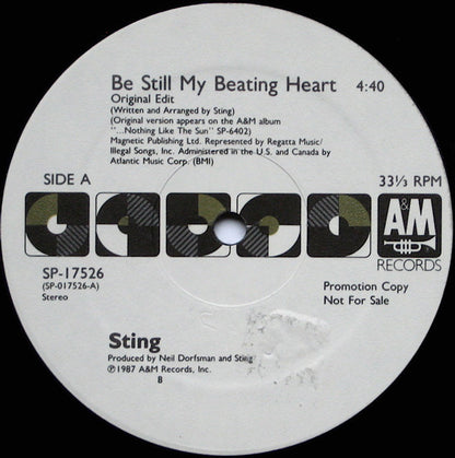 Sting : Be Still My Beating Heart (12", Single, Promo)