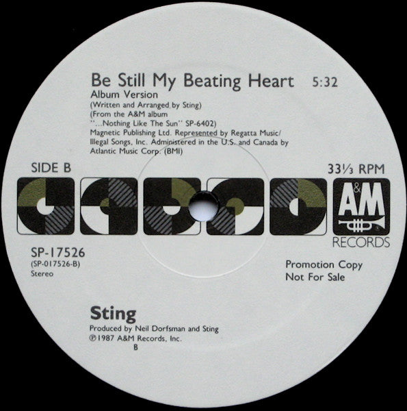 Sting : Be Still My Beating Heart (12", Single, Promo)