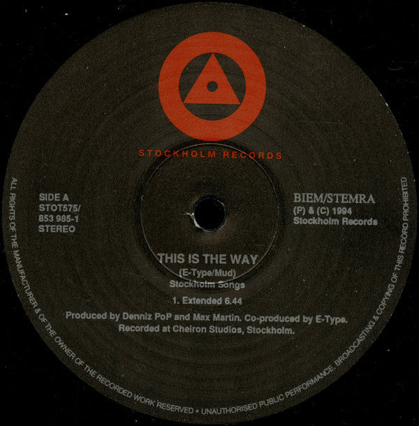 E-Type : This Is The Way (12")