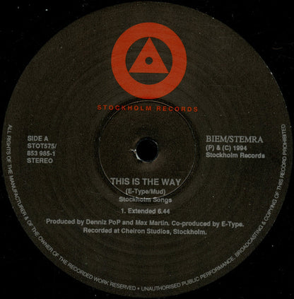 E-Type : This Is The Way (12")
