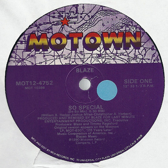 Blaze : So Special (12")