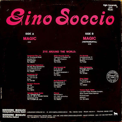 Gino Soccio : Magic (12")