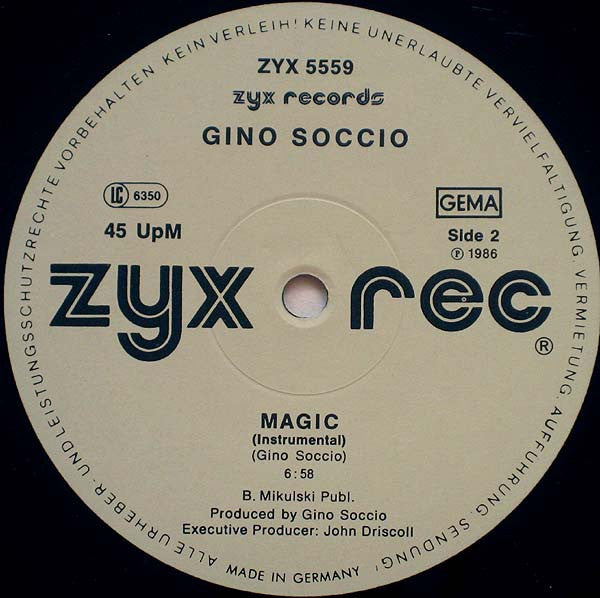 Gino Soccio : Magic (12")