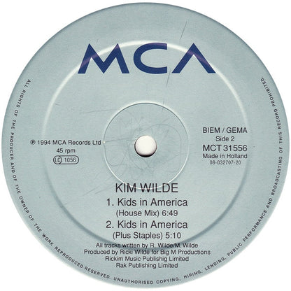 Kim Wilde : Kids In America 1994 (12", Maxi)