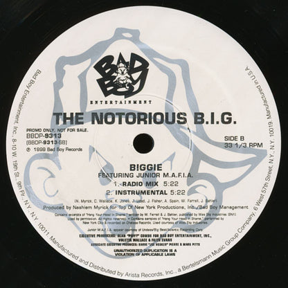 The Notorious B.I.G.* : Biggie (12", Promo)