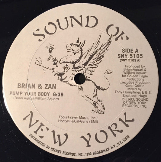 Brian & Zan : Pump  Your Body (12")