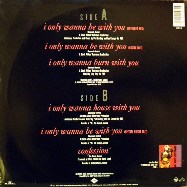 Samantha Fox : I Only Wanna Be With You (12")