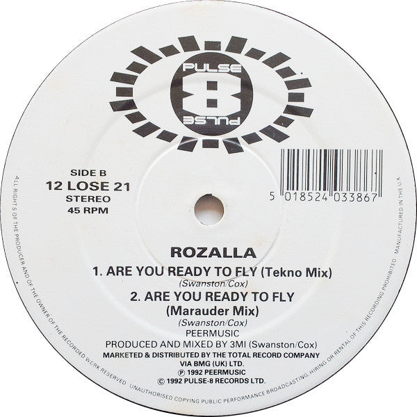 Rozalla : Are You Ready To Fly (12")