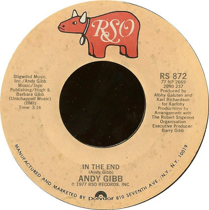 Andy Gibb : I Just Want To Be Your Everything (7", Single, Styrene, PRC)