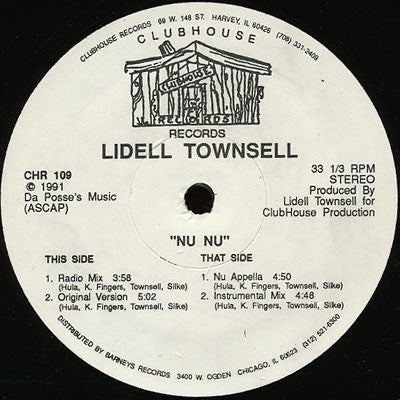 Lidell Townsell : Nu Nu (12", Single)