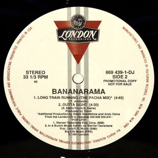 Bananarama : Long Train Running (12", Promo)