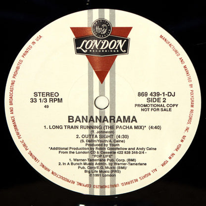 Bananarama : Long Train Running (12", Promo)