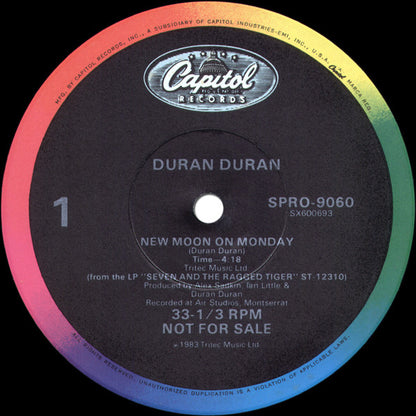 Duran Duran : New Moon On Monday (12", Single, Promo)