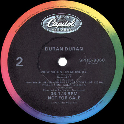 Duran Duran : New Moon On Monday (12", Single, Promo)