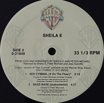 Sheila E* : Sex Cymbal (12", Maxi)