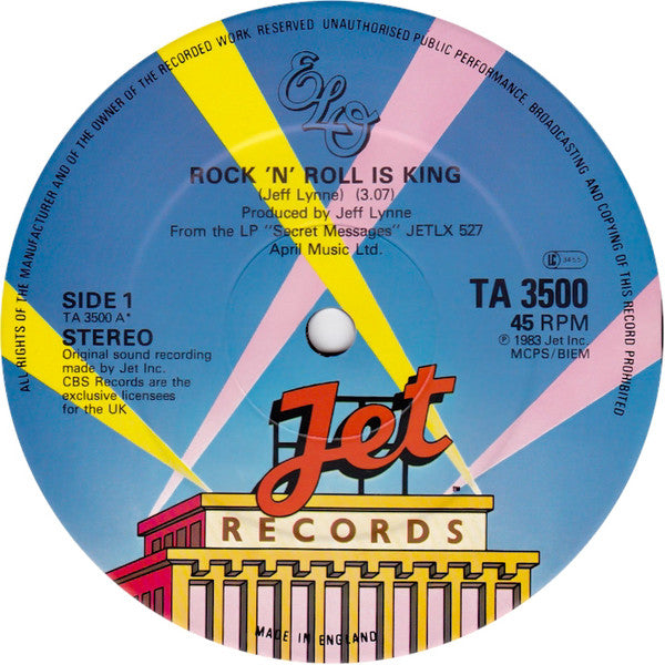 Electric Light Orchestra : Rock 'N' Roll Is King (12", Single)