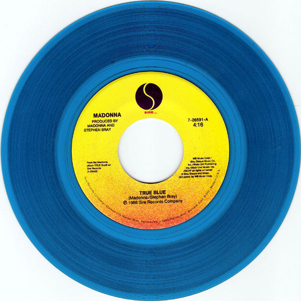 Madonna : True Blue (7", Single, Ltd, Tra)