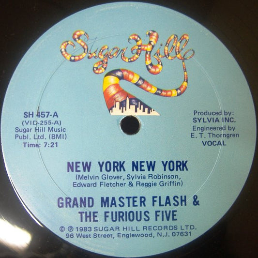 Grand Master Flash & The Furious Five* : New York New York (12")