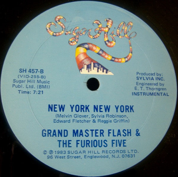 Grand Master Flash & The Furious Five* : New York New York (12")