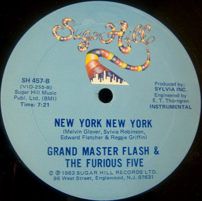 Grand Master Flash & The Furious Five* : New York New York (12")