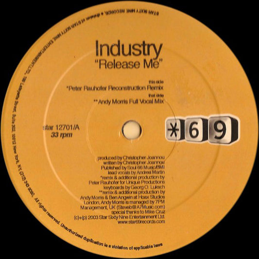 Industry : Release Me (12")