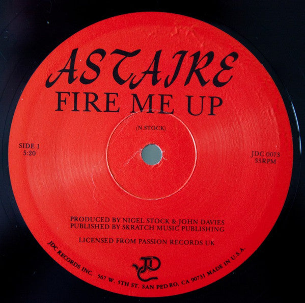 Astaire : Fire Me Up (12")