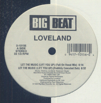 Loveland : Let The Music (Lift You Up) (12")