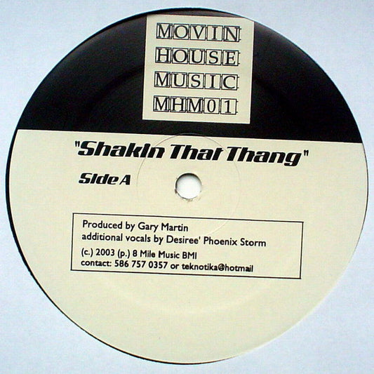 Gary Martin : Shakin That Thang (12")