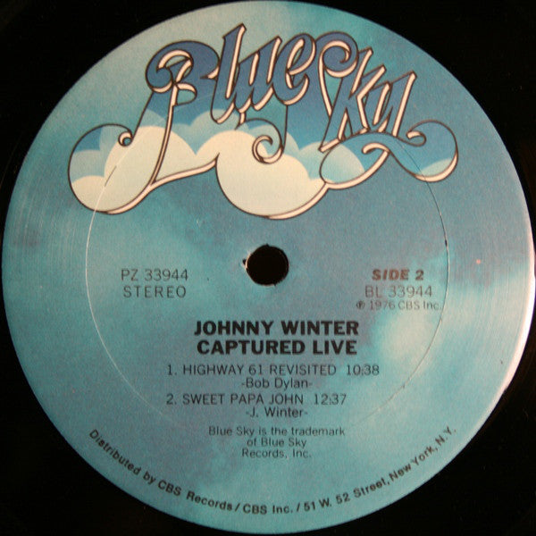 Johnny Winter : Captured Live! (LP, Album)