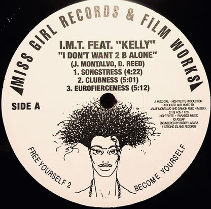 I.M.T. Feat. "Kelly"* : I Don't Want 2 B Alone (12")