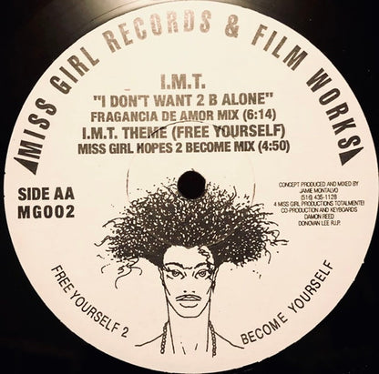 I.M.T. Feat. "Kelly"* : I Don't Want 2 B Alone (12")